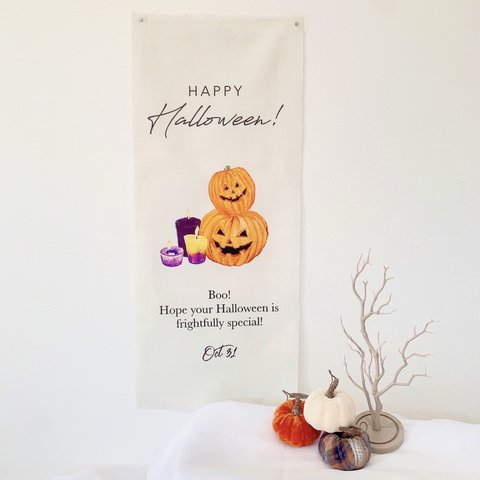 【ハロウィン】　ハロウィン　タペストリー　ハロウィンタペストリー　ハロウィン飾り　ハロウィンフォト　Halloween　ハロウィーン　かぼちゃ　飾り　誕生日　縦