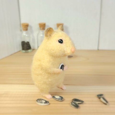 羊毛フェルト　ハムスター　≪キンクマ≫　ハンドメイド