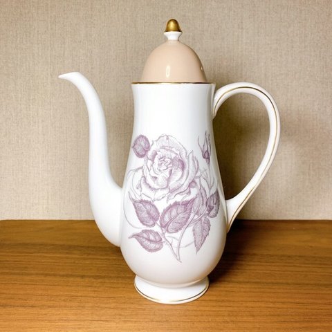 スージークーパー セピアローズ ポット イギリス製 ヴィンテージ食器 susie cooper Sepia rose C913