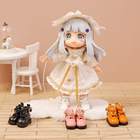 オビツ11靴 ob11ブーツ ねんどろいどどーる ドールブーツ ドールシューズ ob11 1/12サイズbjdシューズ