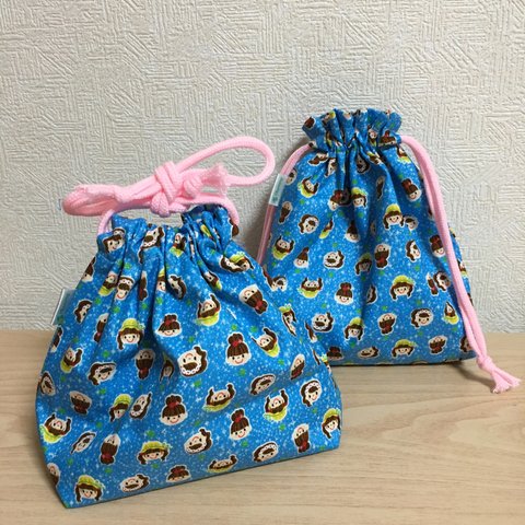 SALE♪☆入園準備セット！お弁当袋とコップ袋の2点セットです。