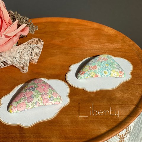 Liberty三角パッチンピン♡Michelle パステルグリーン