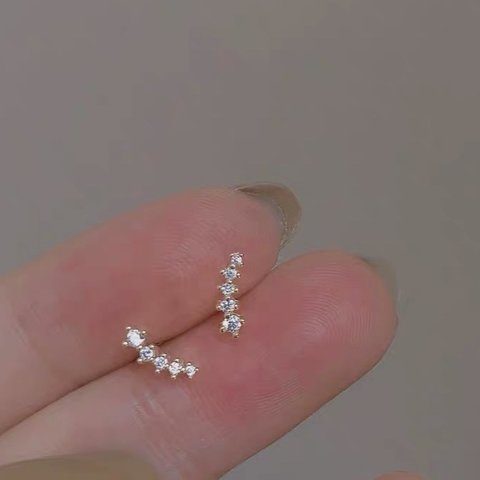 天然ダイヤモンドピアス0.24ct　k18