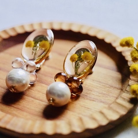 Fortuneシリーズ《Mimoza》イヤリング/ピアス・受注制作