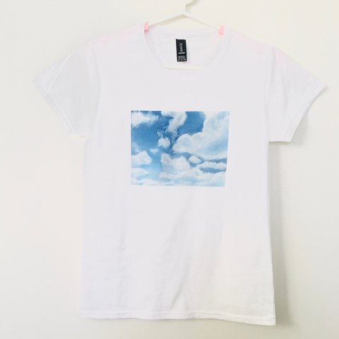 受注生産　青空と雲　Tシャツ　レディース、メンズ有り