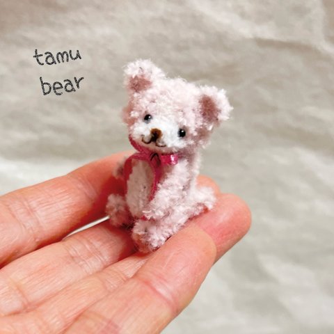 ミニチュア モールアート チビくま テディベア モールベア Tamubear