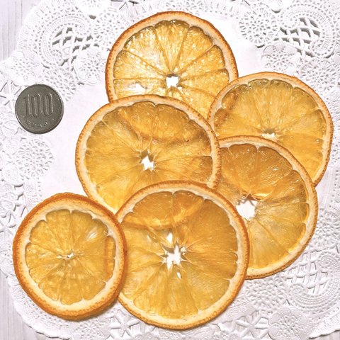 オレンジ (タンジェロ ミネオラ ) 6枚 押しフルーツ マンダリン キャンドル アロマワックスバー ドライフラワー