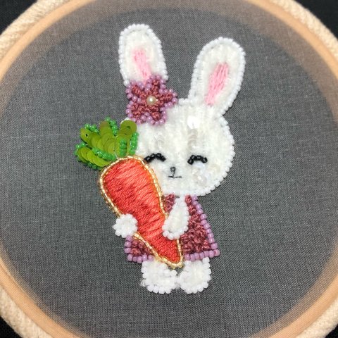 うさぎの刺繍キット【動画あります】