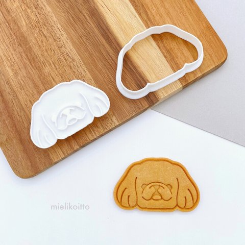 ペキニーズ【クッキー型・スタンプ型セット】犬