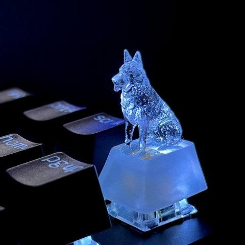 シベリアンハスキー 犬 キーキャップ かわいい おしゃれ ゲーミングキーボード ゲーミングPCにおすすめ