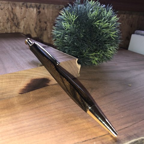 【シャム柿】木製ボールペン(ノック式)
