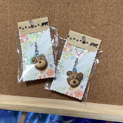 くまグマお顔のストラップ🐻