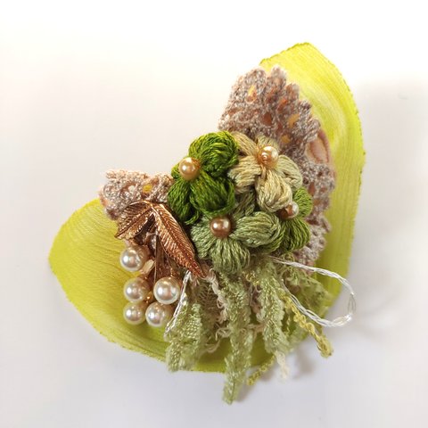 手編みflowerのcollageポニーフック