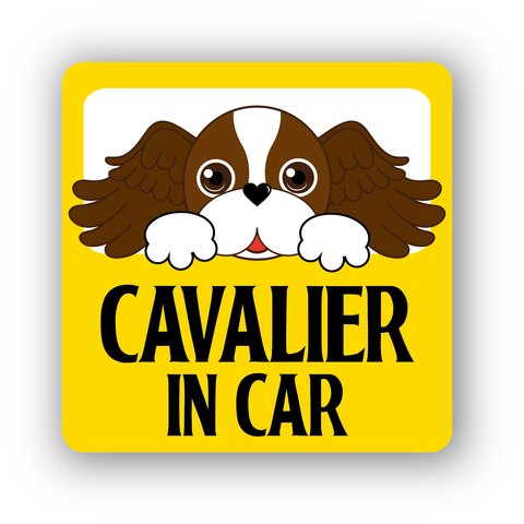 【天使のキャバリア】Cavalier in Carステッカー