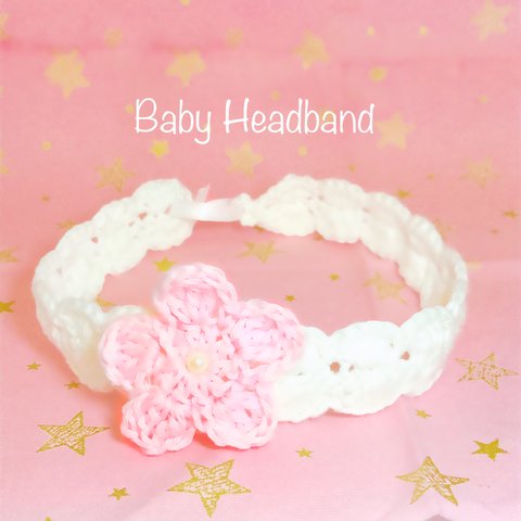 再販5Flower Baby  Headband(赤ちゃん用ヘアバンド)