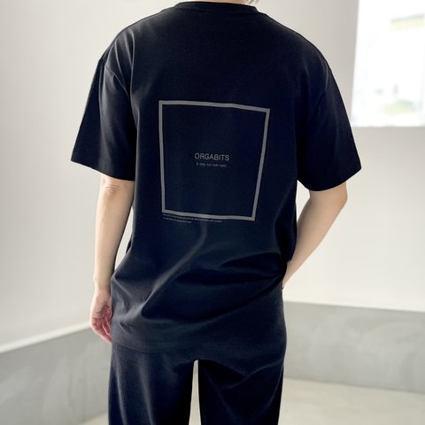 『2023新作』オーガニックコットン Tシャツ ユニセックス 7色展開 【ブラック】