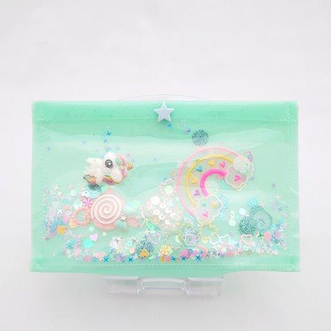 ミント＊シャカシャカ* 移動ポケット ポーチ