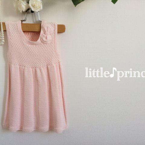 90㎝/ピンクのプリーツスカート サマーワンピース