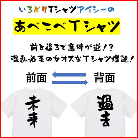 意味が逆⁉あべこべTシャツ【未来＆過去】ネタTシャツ