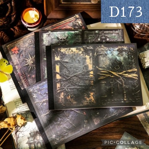 D173★Dracula's Fairy Tales★素材紙4種類セット★コラージュに★