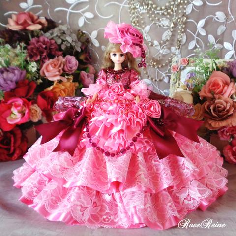 ベルサイユの薔薇 アネモネピンクの微笑み あふれる愛に包まれたプリティープリンセスフリルドールドレス