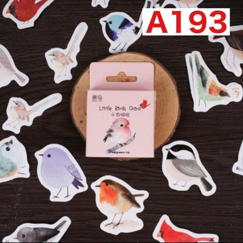 A193♡海外♡フレークシール♡Little Birds Chirp♡ステッカー