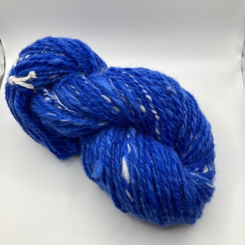 　手紡ぎ毛糸🧶青空