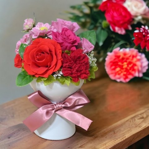 プリザーブドフラワー 花束型/  お祝い  母の日 誕生日 プレゼント フラワーギフト フラワーアレンジメント 