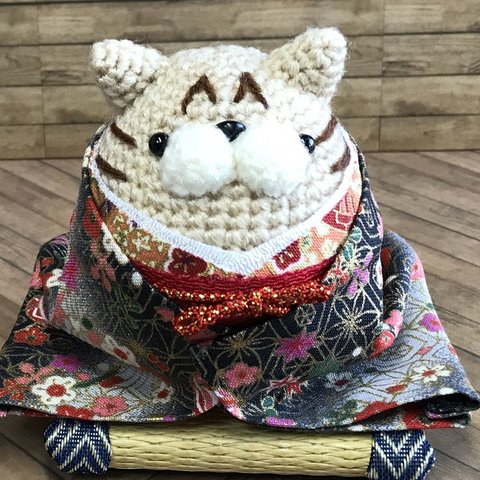 【値下げしました!】和にゃんこ(茶トラにゃー)