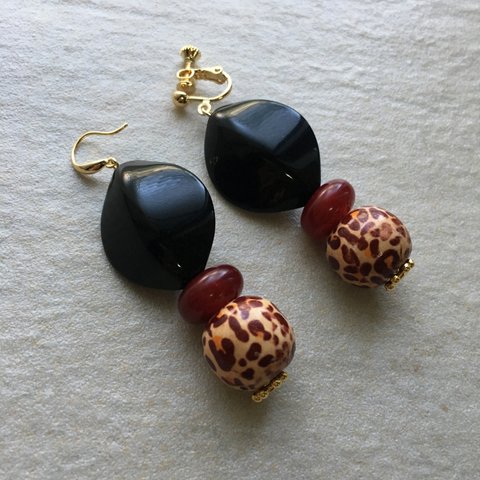 ⭐ 再販   ～Leopard   ～piece/earrings～