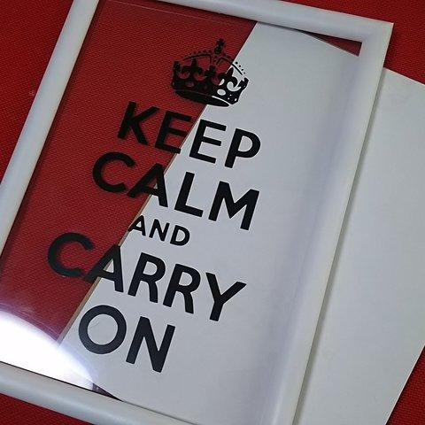 KEEP CALM AND CARRY ONウォールステッカー