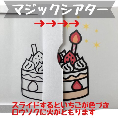 New！　マジックシアター 色づくケーキ　手品 保育 誕生会等に♪ 保育教材　ペープサート　パネルシアター　壁面