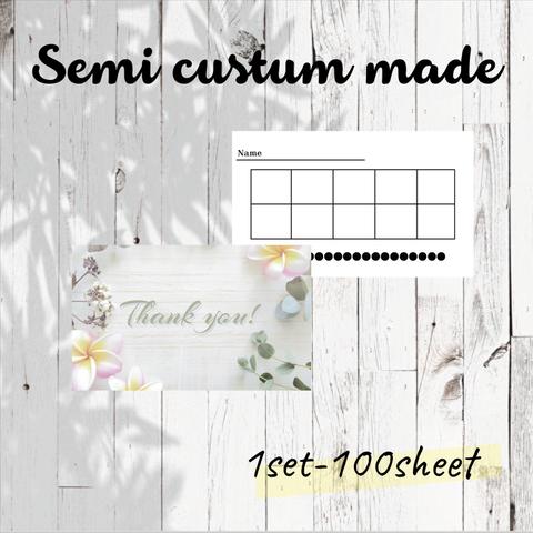 semi custum made*card*1set:100seet