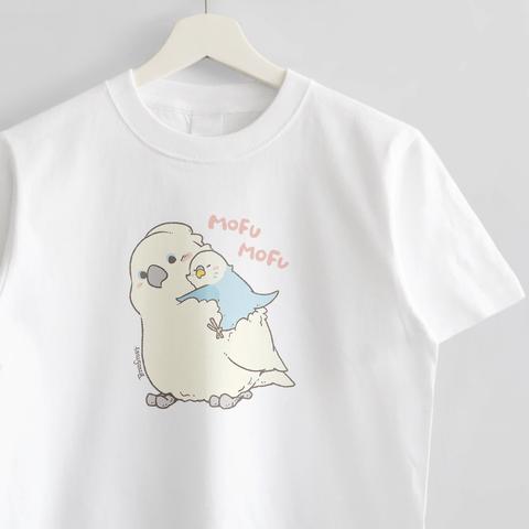 Tシャツ（MOFU MOFU BIRD / タイハクオウムとセキセイインコ）