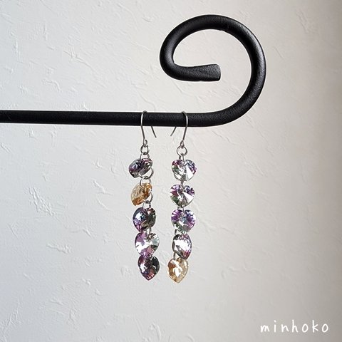 swarovski 5hearts vl ピアス/イヤリング