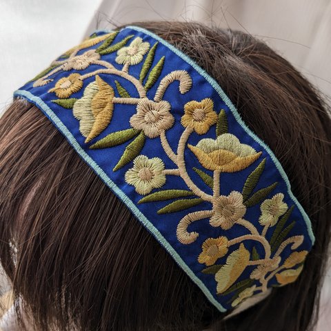 インド刺繍ヘアーバンド