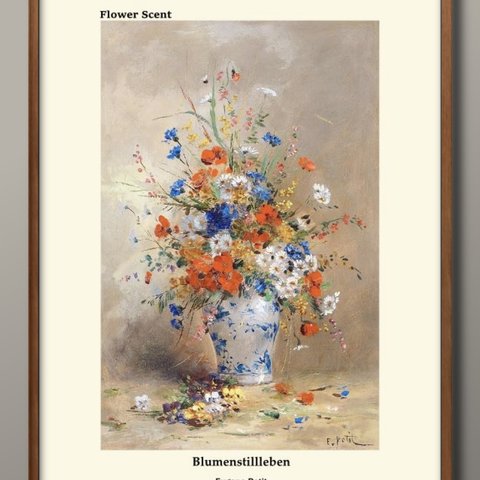 1-9620■A3アートポスター『花の香シリーズ　Eugene Petit』絵画/イラスト/マット/北欧
