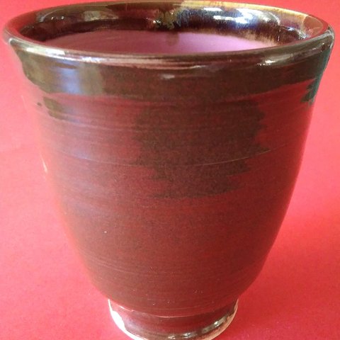 磁器陶器混合　フリーカップ　ストロベリー柄　ワイングラス　ビアグラス