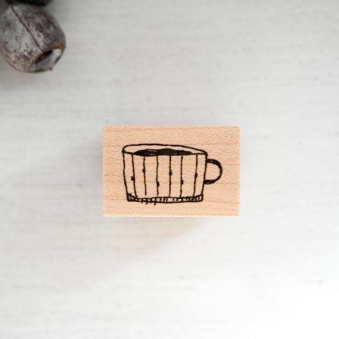 手描きのマグカップ - Hand-painted mug - [ラバースタンプ]