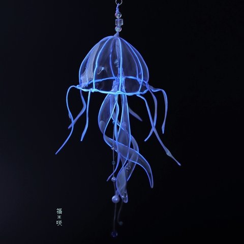 ﾟ･*:.｡. 海月 .｡.:*･ﾟ くらげ 髪飾り 涼しげ かんざし ディップアート Jellyfish 飾り ゆらゆら 浴衣 着物水族館