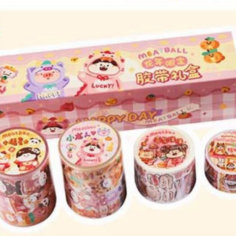 【予約販売】 meatball マスキングテープ　2024年新年セット