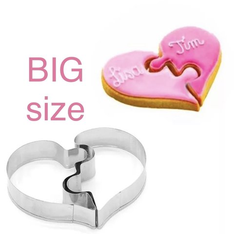【送料込み】BIG size♡ かわいい♡クッキー 型 ハートパズルセット