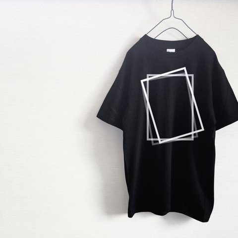 モノクローム　メンズ・レディース　Tシャツ（黒）