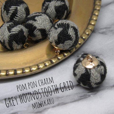 g)Houndstooth grid charm～ 6pcs