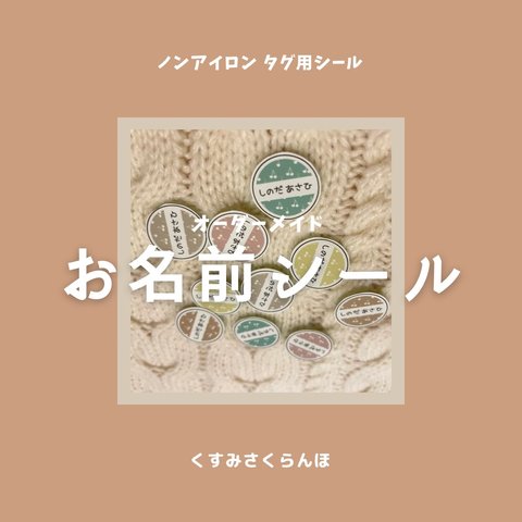 送料無料!!＼ アイロン不要／ノンアイロン タグ用 お名前シール︎︎︎︎ ︎︎︎︎70枚 ☺︎ くすみさくらんぼ