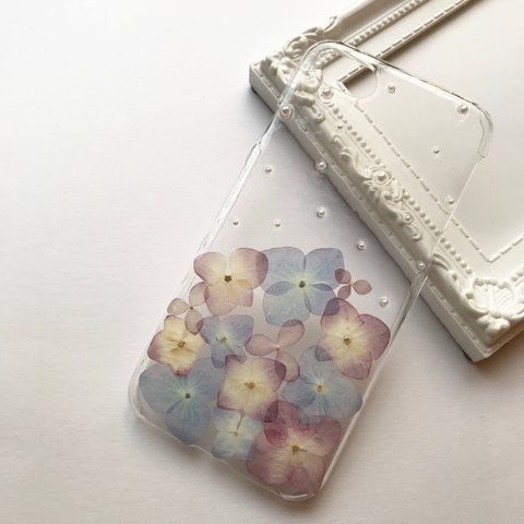 【OUTLET】紫陽花のスマホケース