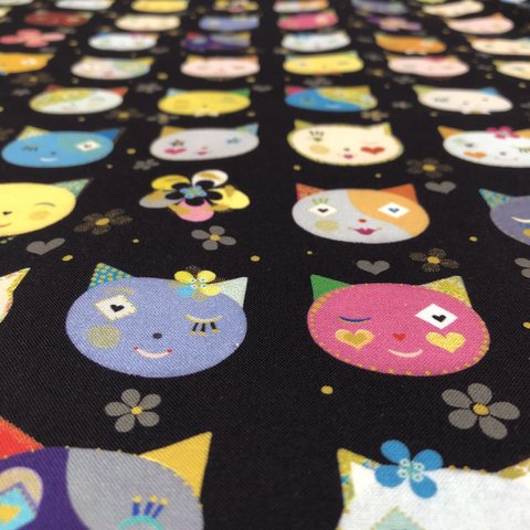 618　USAコットン　Quilting Treasures Facrics　キルティングトレジャー　KITTY CATS