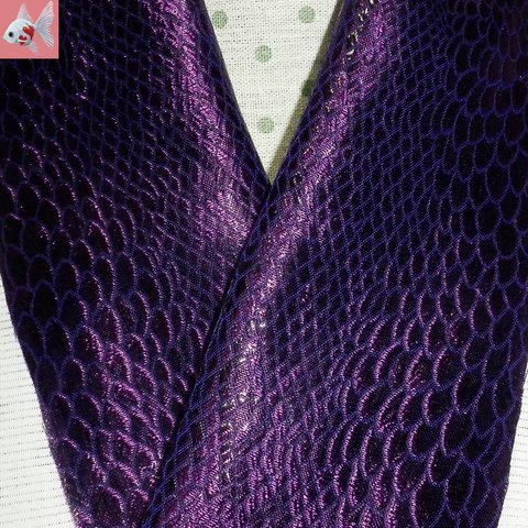 ◆紫ヘビの半襟