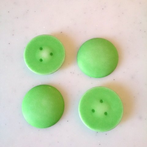 Vintage Matte Green 30mm Cabochons 《6707》