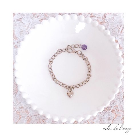 no.725 - powerstone ＊ silverchain bracelet
